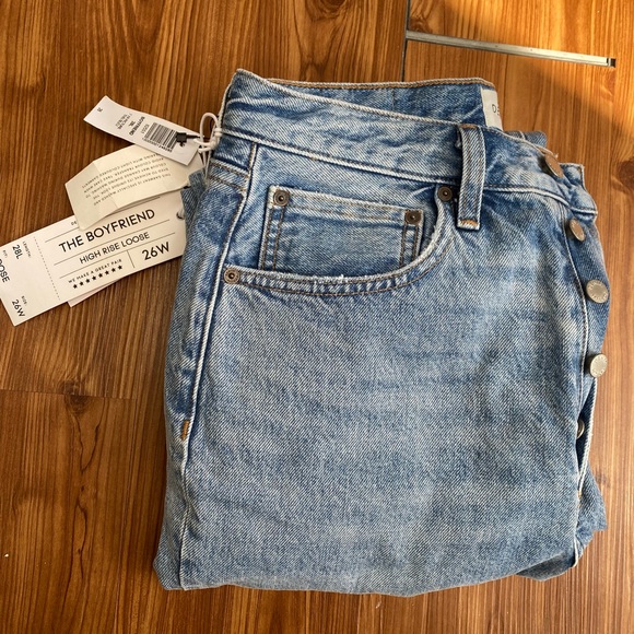 NWT Aritzia Denim Forum Boyfriend High Rise Loose, 28L 26W - Picture 5 of 7